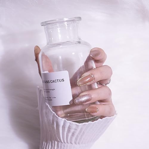 Miniatura 7 de Light Rain Uñas postizas hechas a mano de gran tamaño, uñas postizas de gel 3D con acabado UV con diseño de manicurista profesional