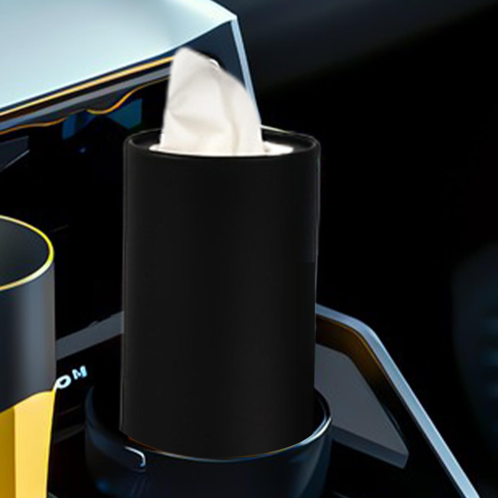 Porta Pañuelos Coche | 2 Piezas Soporte Pañuelos para Coche | Cilindro Portátil, Tubo para Organización Almacenamiento Hogar Escritorio Viaje
