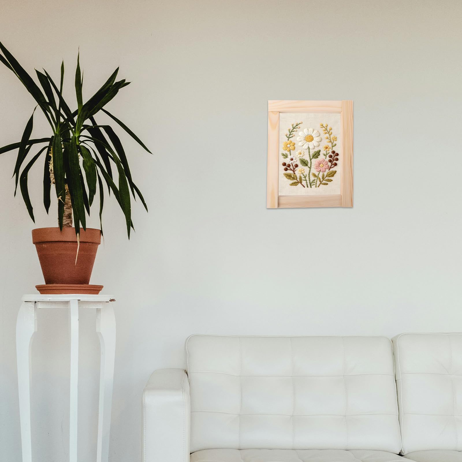 Penitue 24stk Needlepoint Spannrahmen Set, 6 Größen Holz Leinwand Verbindungs-Spannleisten für Handarbeit Stickerei Kreuzstich Rahmen Kit für DIY Bastel Kunst Präsentation Zubehör & Damen Geschenk