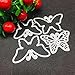 4 Butterfly Die Cuts for Card Making, Strip Frame Cutting Dies for Card Making3D Layered Wedding Invitation Cutting Dies Cut Stencils DIY Scrapbooking Decorative Embossing Paper Making Templated