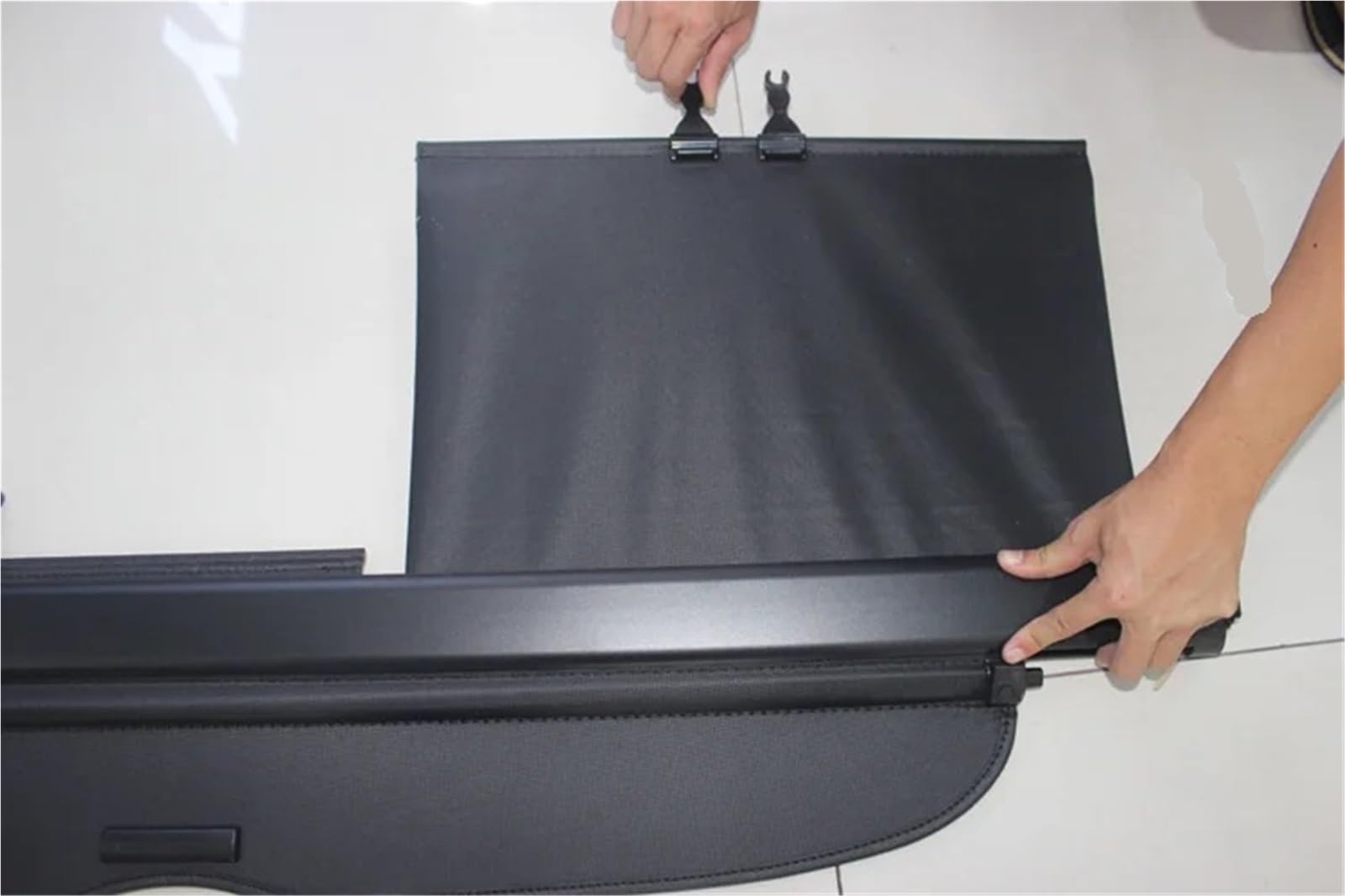 Genérico para Nissan para X-Trail T31 para Rogue 2008-2013 Cubierta Lona Aluminio Carga Trasera Pantalla Privacidad Maletero Protección Seguridad Estante Equipaje Trasero Protector
