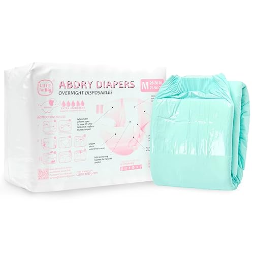 LittleForBig 6500 ml Adjustable Tapes Adult Diaper 10 Pieces -