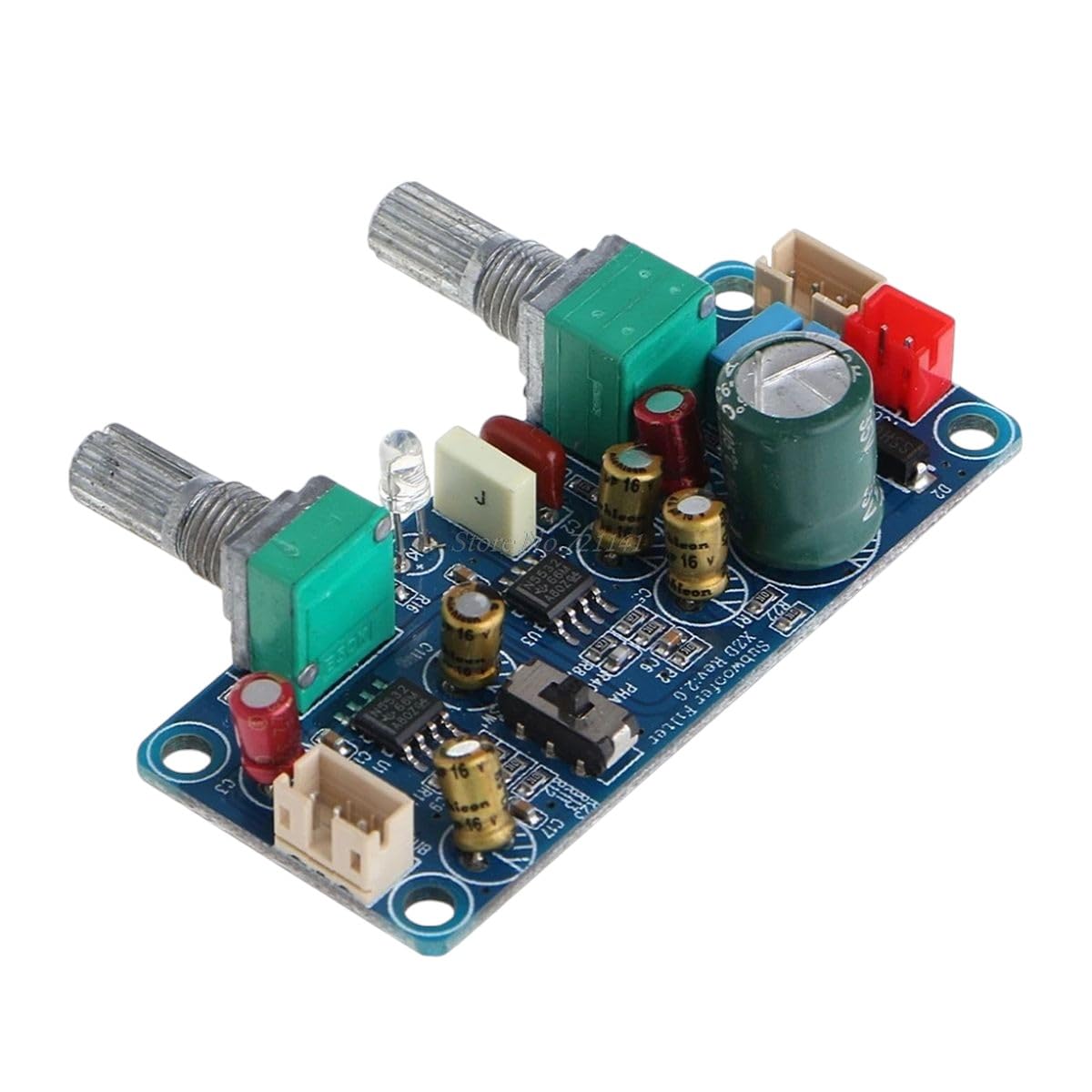 Single Power DC 9-32V Low Pass Filter Bass Subwoofer Pre-AMP Amplifier Board