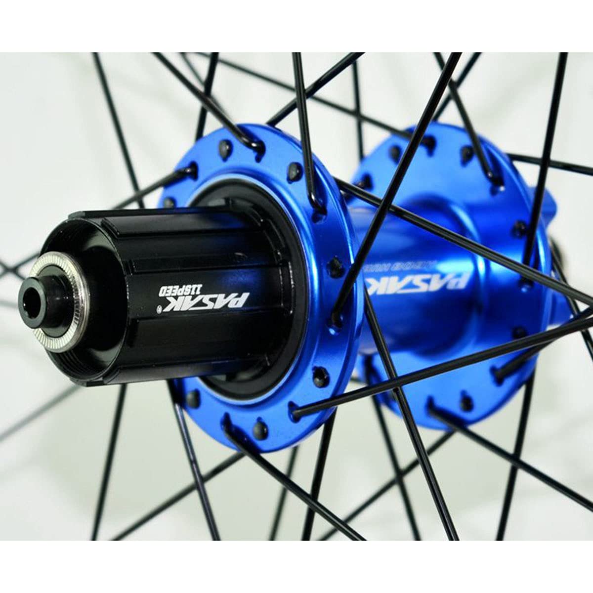 ZFF MTB Ruote per Bicicletta 26 27,5 29 Pollici Ruota per Mountain Bike Doppio Muro Cerchio in Lega Rilascio Rapido 7-12 velocità Cassetta Ruota Libera Freno A Disco 32H (Color : Blue 2, Size : 26in)