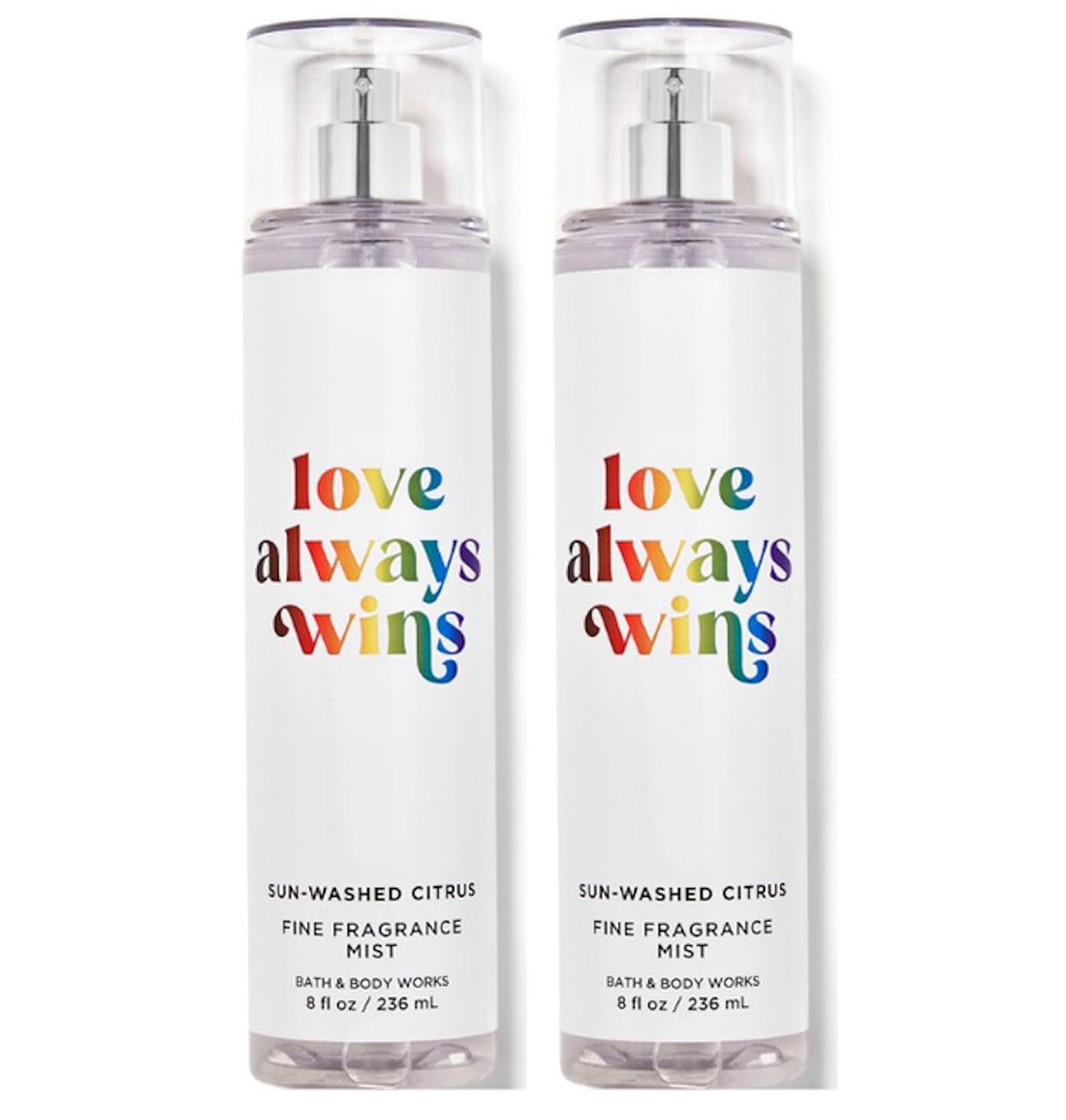 Bath & Body Works Fine Fragrance Body Mist Gift Set 8 oz Pack Lot of 2 (Midnight Amber Glow)