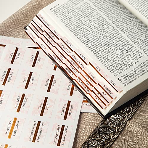 CANIPHA Laminierte Bibel-Tabs, für katholische oder andere Bibeln, 96 Register, Bibeljournaling-Zubehör, christliches Geschenk, 66 Bibel-Tabs altes und neues Testament