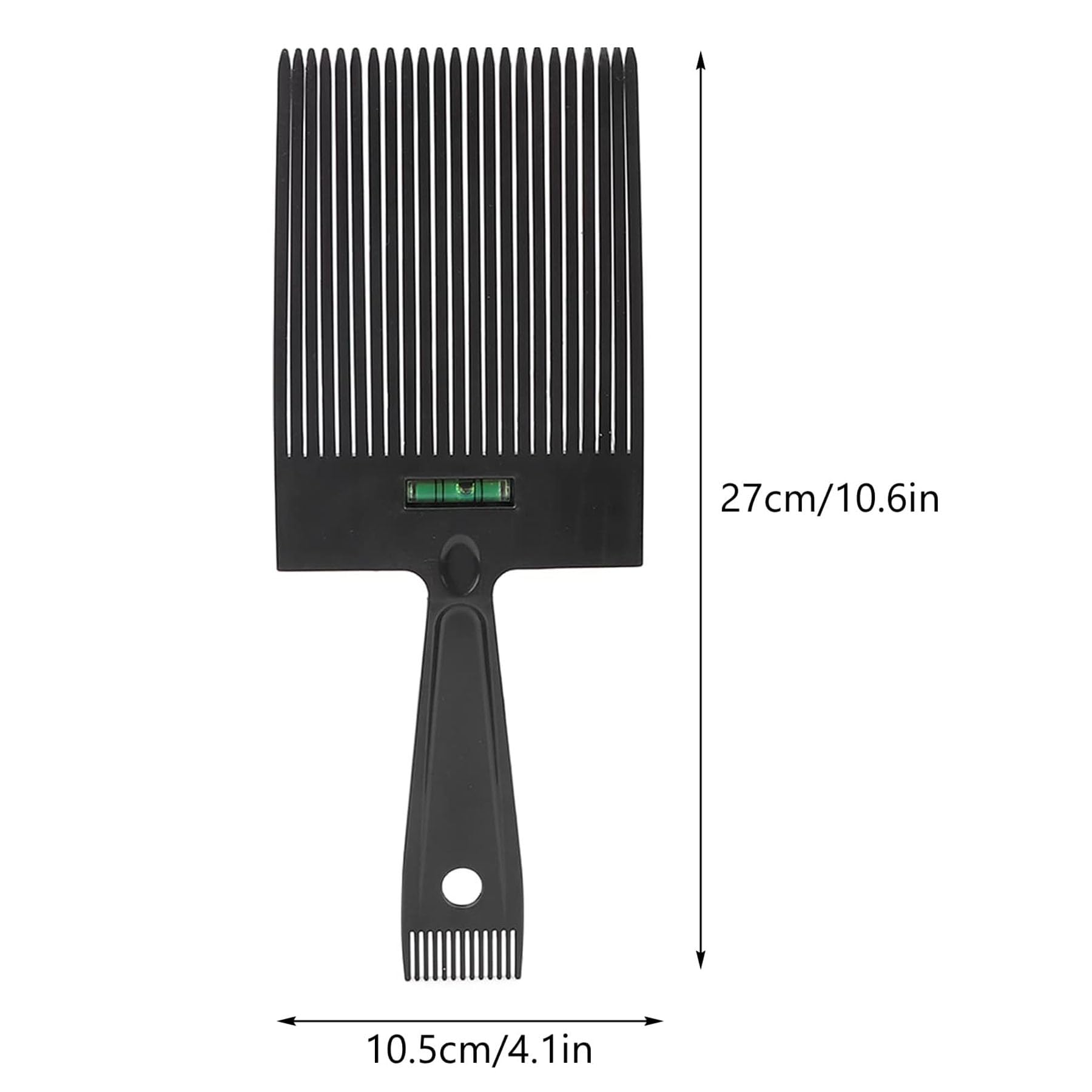 CONGGUAN Men's 2-in-1 Flat Top Guide Comb with Water Leveling for Barber Haircut & Styling - Image 2