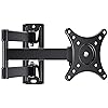 Perlegear TV Wall Bracket for Most 10-30 inch TVs or Monitors up to 20kg, Full Motion TV bracket Swivels Tilts Extends Rotates, Fits VESA 50x50mm/75x75mm/100x100mm, PGXSF1-E Perlegear TV Wall Bracket for Most 10-30 inch TVs or Monitors up to 20kg, Full Motion TV bracket Swivels Tilts Extends Rotates, Fits VESA 50x50mm/75x75mm/100x100mm, PGXSF1-E