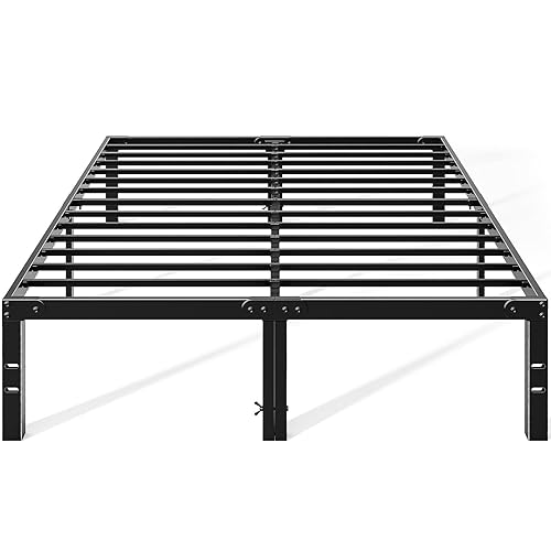 OLIXIS Metal Full Bed Frame - 14in High with Storage