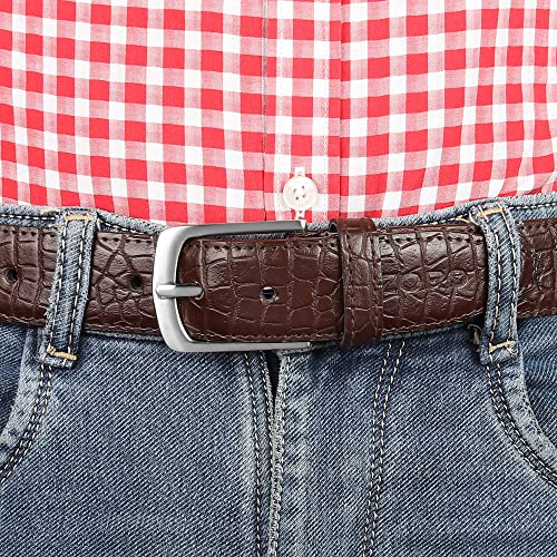 Image of ZORO Men' PU Leather Belt, (Black,Brown,Tan)