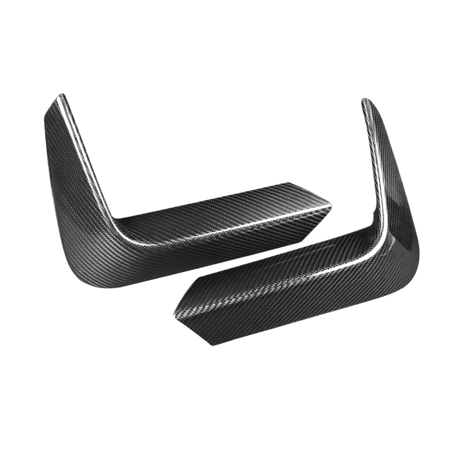 Compatible con BMW F80 M3 F82 F83 M4 2015-2020 Cubiertas de Vlance de Esquina de Parachoques Trasero de Fibra de Carbono Real(Front)