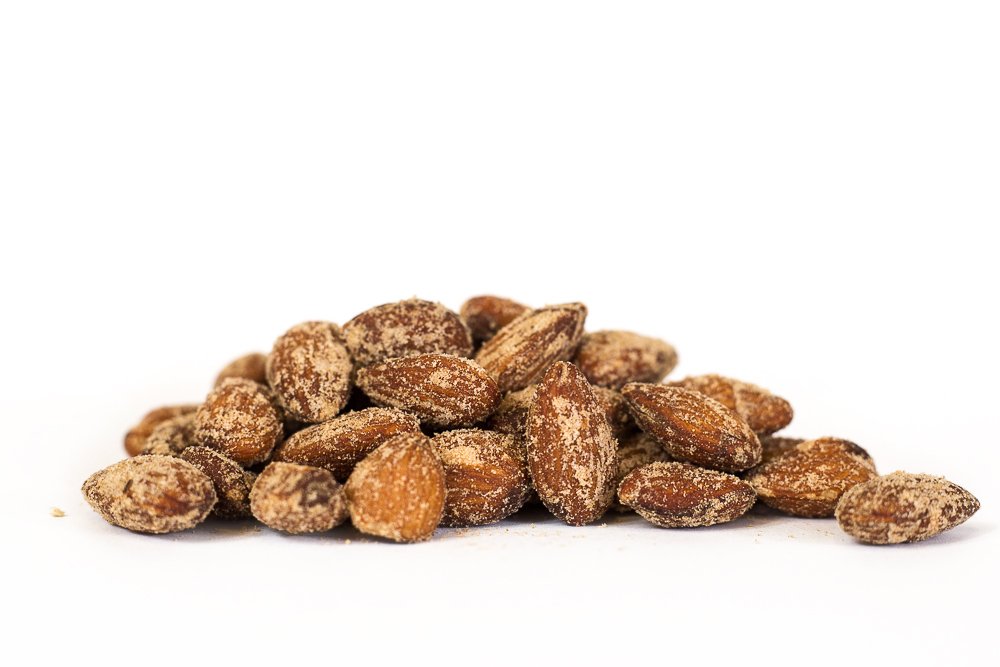 Mesquite Smoked Almonds Steam Pasteurized Smoky Roasted Seasoned Savory Nut Snacks from the Sohnrey Family Farm 3-Pack of 16 oz Pouches