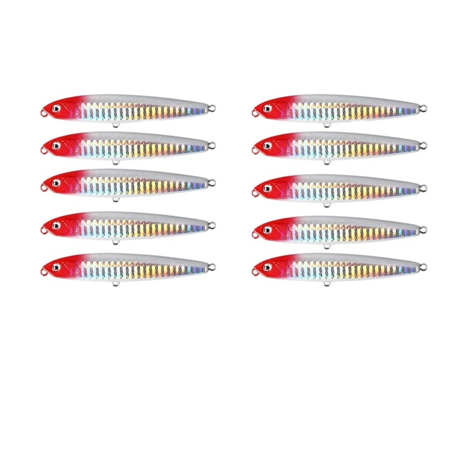 INEOUT 10 PCS Affrontare Matita Affondamento 13g 16g 24g Minnow Esche da Pesca Esca Dura Luce di Vibrazione di Alta qualità Acqua Dolce Acqua di Mare