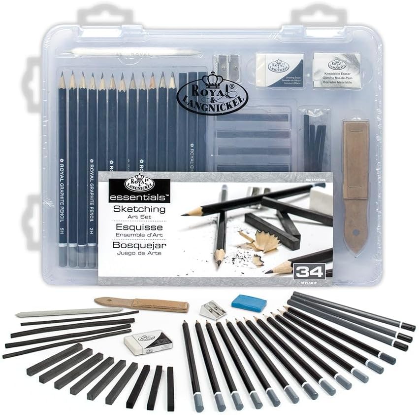 Royal & Langnickel Small Clear Case Sketching Set (RSET-ART3105)