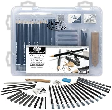 Royal & Langnickel Small Clear Case Sketching Set RSET-ART3105
