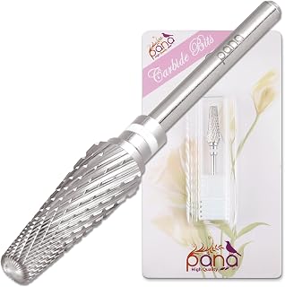 PANA 5-in-1 Pro Upgraded Multi-Function Drill Bit 3/32" Shank Size - (Silver, 2X Coarse to 2X Fine) - Mix Size Tungsten Drill Bit Fast Remove Acrylic Hard Gel Nail for Manicure Pedicure