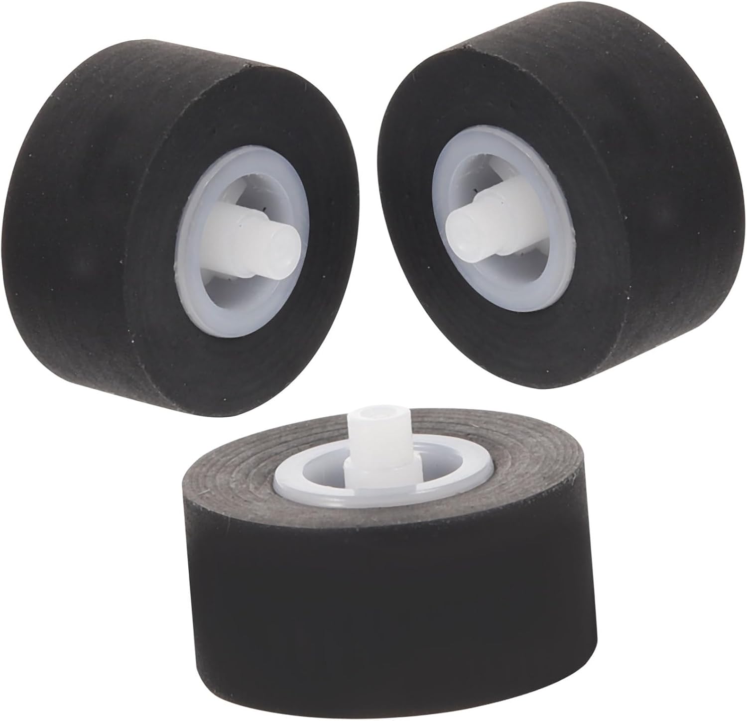 Pack of 3 Pinch Roller for Cassette Recorder and Video Wear-resistant Rubber Pressure Rollers with Bearings Stable Fit for Audio Tape Decks and Repair Purposes