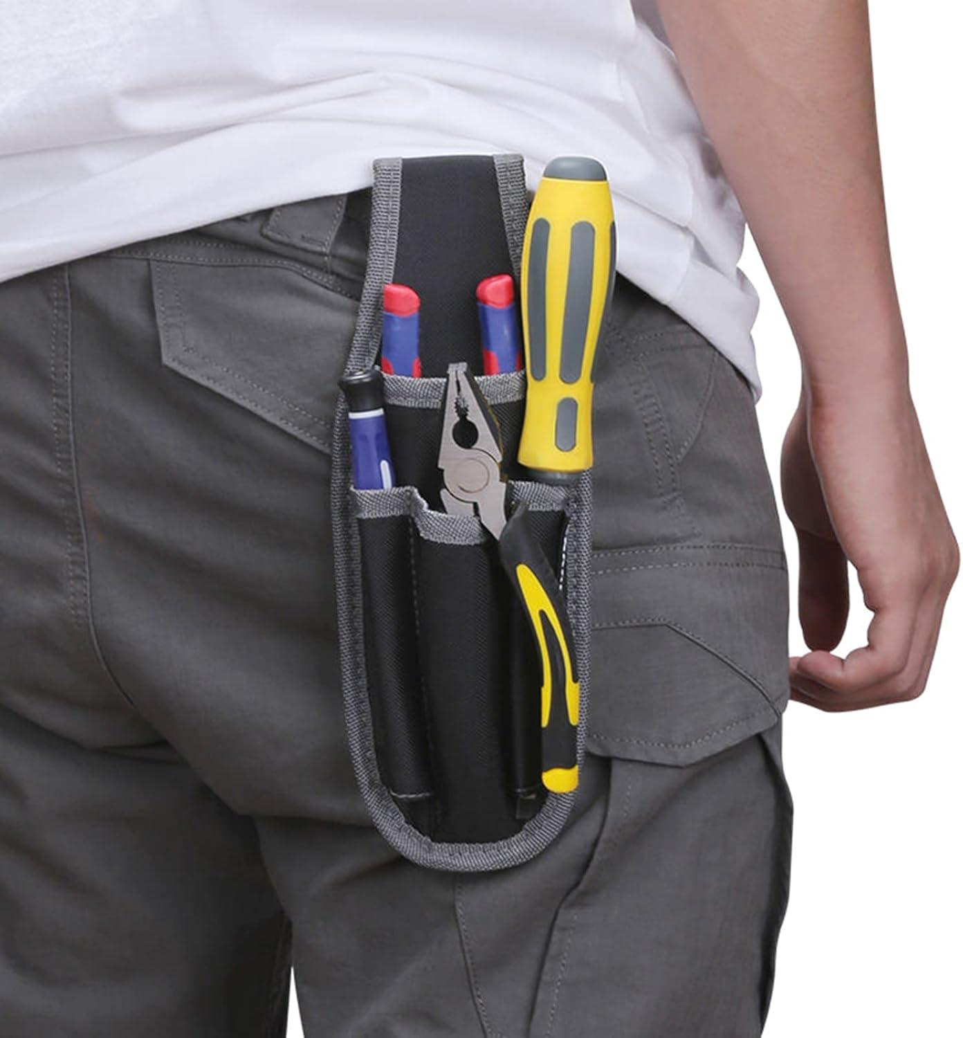 Mini Tool Pouch Electrician's Tool Work Organizer Holder Wear-Resisting Multipurpose for Pliers Screwdrivers Mini Tool Pouch Organizer