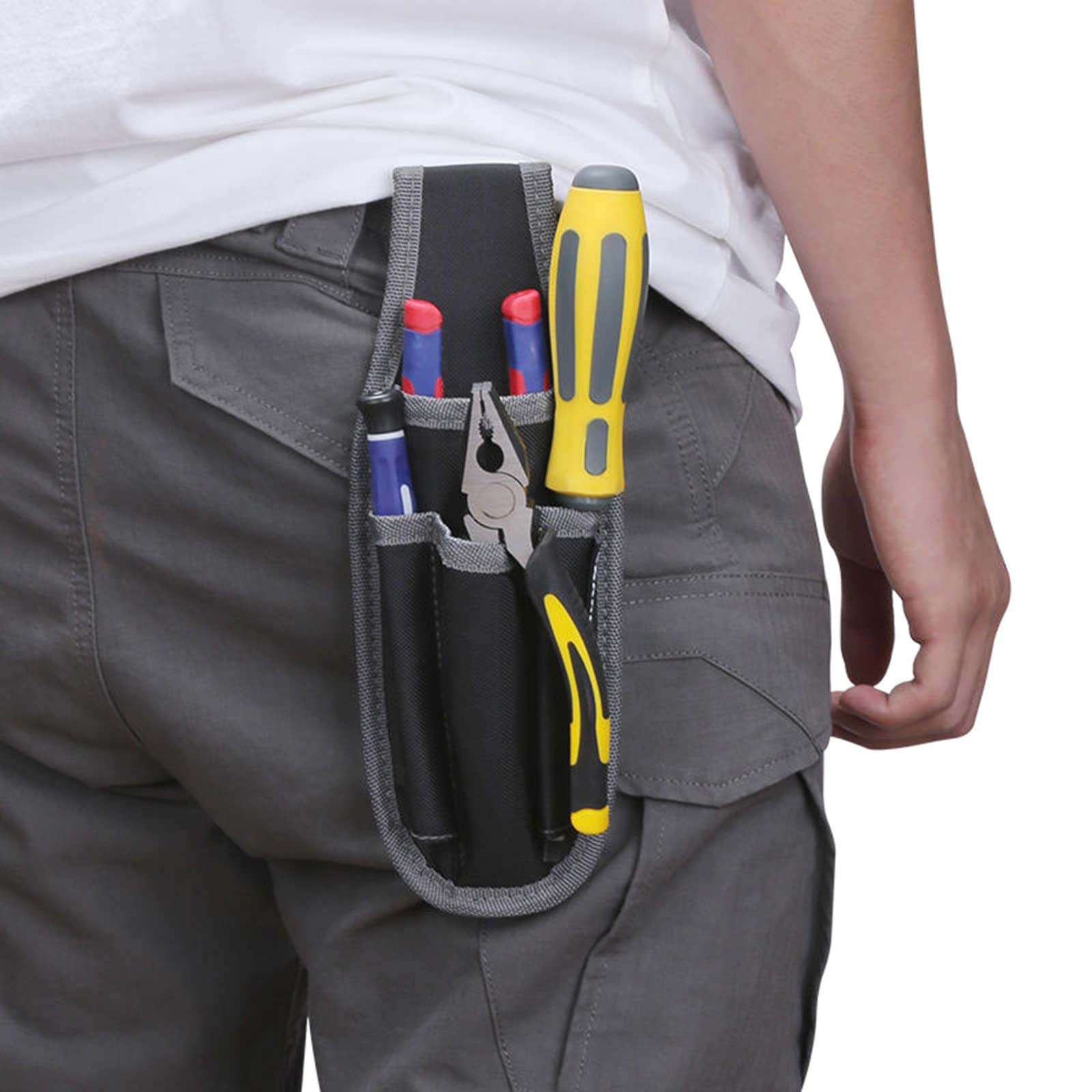 SUCHUANGUANG Tool Pouch Electrician's Tool Work Organizer Holder Wear-resisting Multipurpose for Pliers Screwdrivers - Image 2