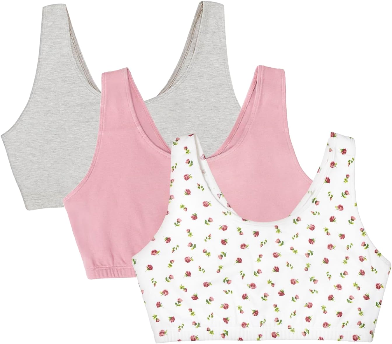 Fruit of The Loom Women's Multi-Pack Tank Top Style Sports Bra