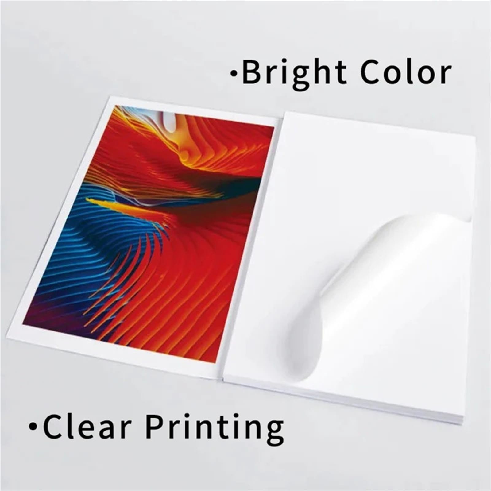 Carta Per Stampante A4 Etichetta autoadesiva A4 in carta adesiva Vinly, impermeabile, antistrappo, antigraffio, for stampe laser(Matte 100sheets)