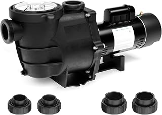 Pipopa 2hp Inground Pool Pump | Dual Voltage | 6420GPH Flow | 66ft Head Lift | Swimming Pool Pump for Inground Pools| 115V/230V AC 60HZ