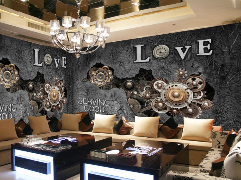 Papier peint intissé mécanique au rendu haut de gamme pour décoration murale