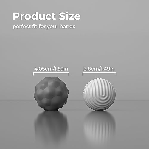 Miniatura 6 de Bolas magnéticas de silicona para adultos, bolas magnéticas de silicona suave, 2 unidades de 1.594 in, juguetes sensoriales para el alivio del