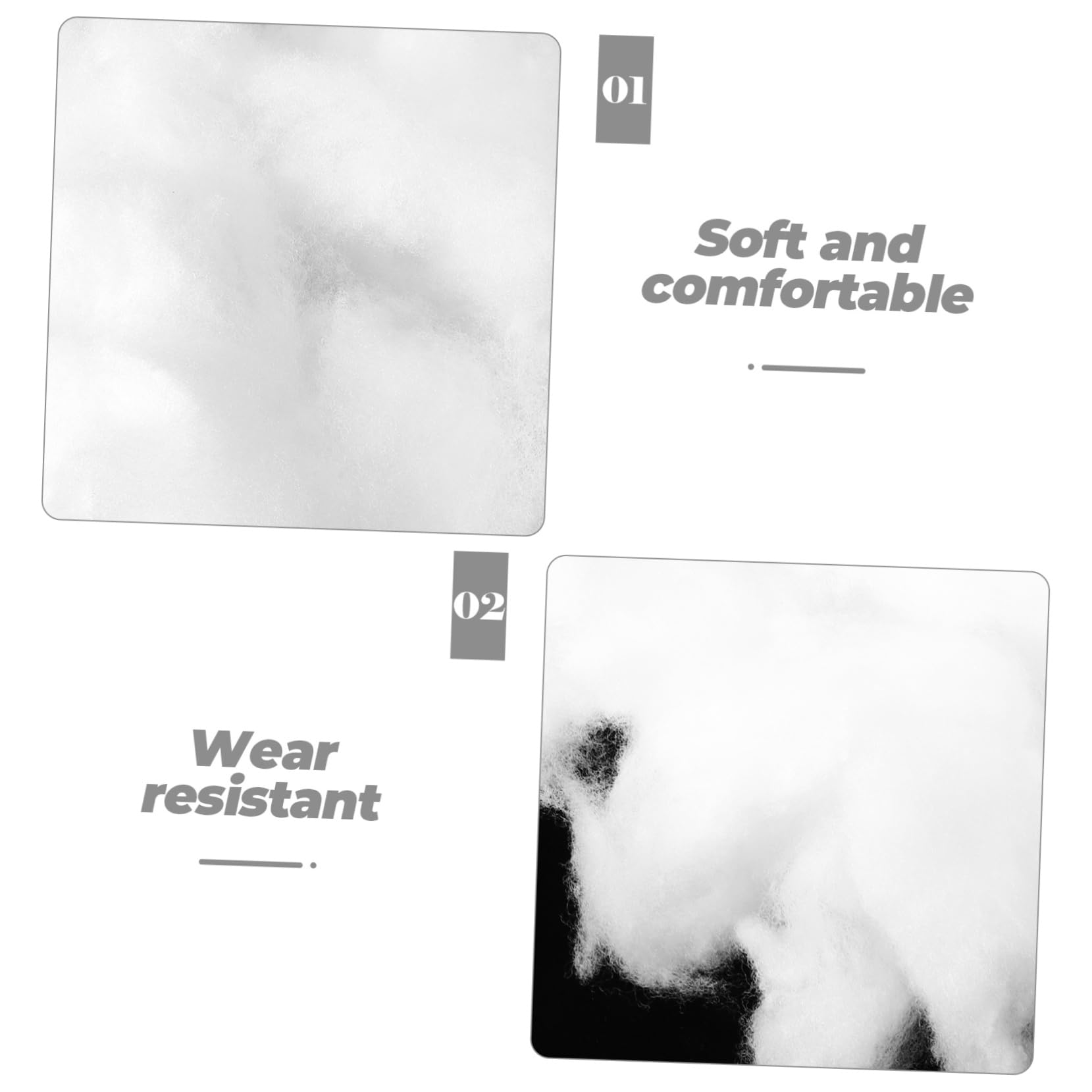 IMIKEYA 4 Pièces 2 Fausse Décoration De Neige Fausse Couverture De Neige Artisanat Paillettes Fausse Neige Fausse Neige pour Les Décorations Farce Souffleuse à Neige Coton Blanche