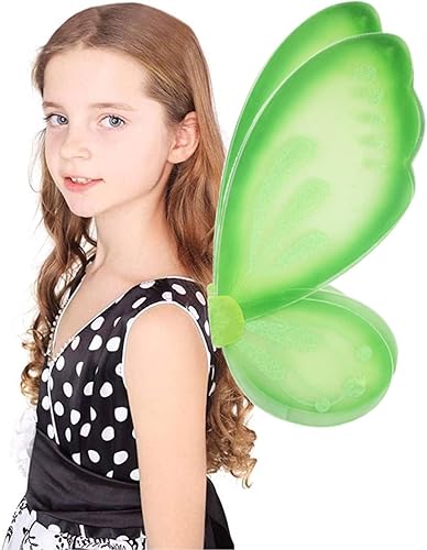 Miniatura 3 de NENMATTE Alas de hadas para niñas, alas de mariposa de hadas para fiesta de cumpleaños, alas de ángel brillantes, disfraz de Halloween