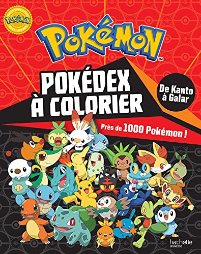 Pokémon - Pokédex de Kanto à Galar à colorier