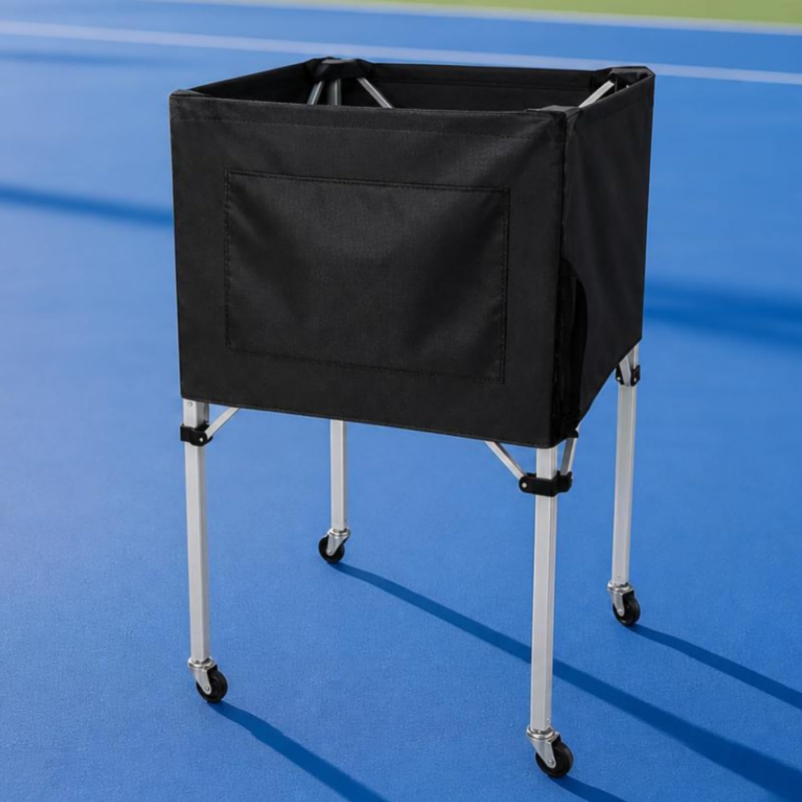 Telaio con Ruote Tramoggia da Tennis Portatile Attrezzatura Sportiva per Allenatori, Associazioni Sportive Sportivi