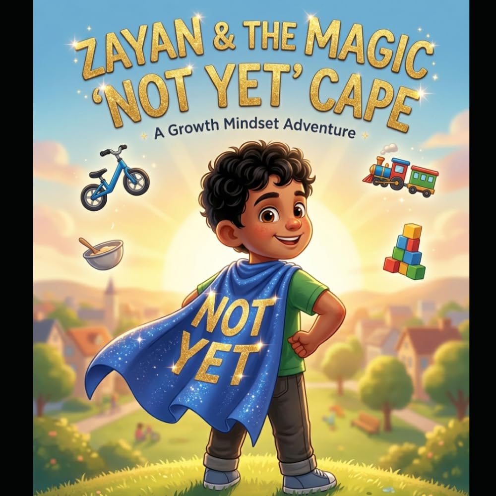 Zayan and the Magic "Not Yet" Cape: A Growth Mindset Story for Kids about Persistence and Never Giving Up