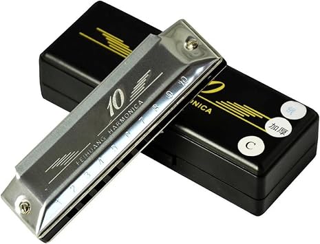 Harmonica C Diatonic Key 10 Holes Blues Mouth OrganSilver