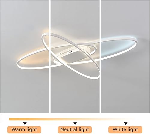 Miniatura 2 de Lámparas de techo LED modernas, lámpara de araña regulable negra, rectangular, con control remoto, lámpara de comedor, lámpara geométrica de montaje