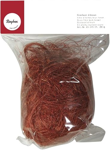 Rayher 8524505 - Fibras de hierba, bolsa de 20 g, color marrón