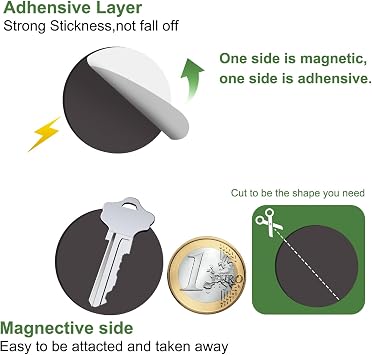 Miniature Magnetic Self-adhensive Round Bases for Wargames Flexible Sticky Magnets (Round 32mm-70pcs)