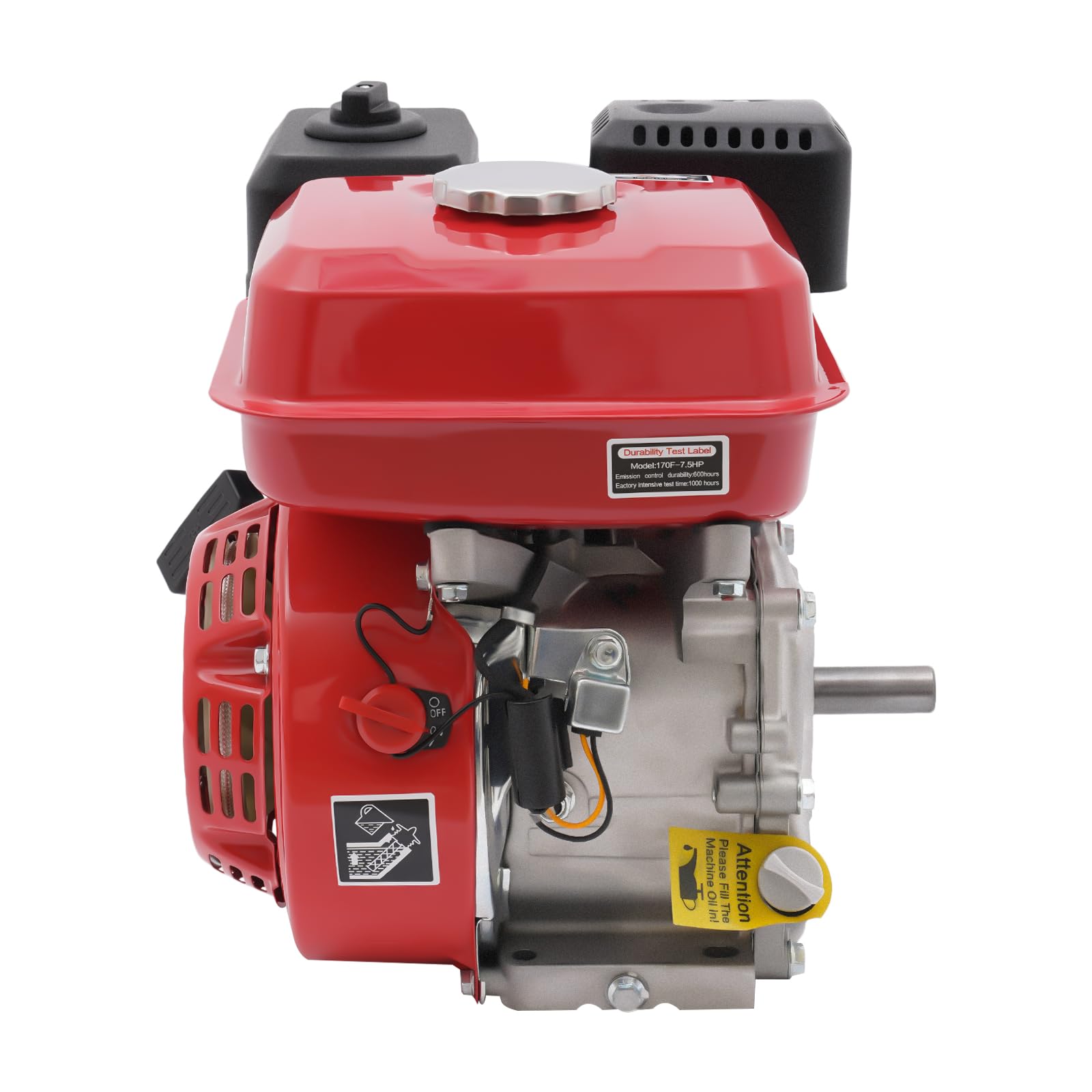 Motore a 4 tempi, benzina 7,5 CV, Kart Engine, generatore portatile a gas, generatore di corrente per idropulitrici Go-karts e altro ancora