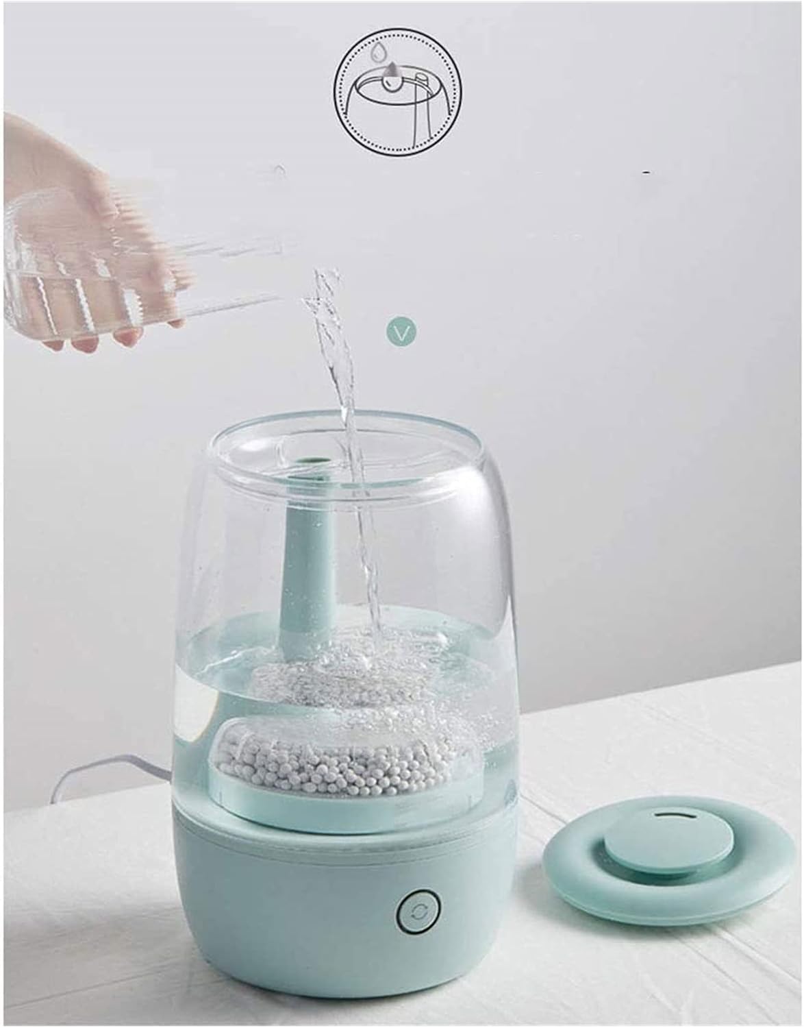Humidifier with 28 Decibels Safety Protection Adjustable Mist Easy to Clean Material Tank with 3.5 Liter Capacity