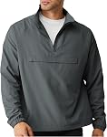 Opomelo Men's Casual Quarter Zip Pullover Golf Windbreakers with Pocket | Hiking,Baseball,Running,Water Resistant,Anti-wrinkle,Lightweight Jackets,Athletic Sweatshirt For Outdoors & Travel