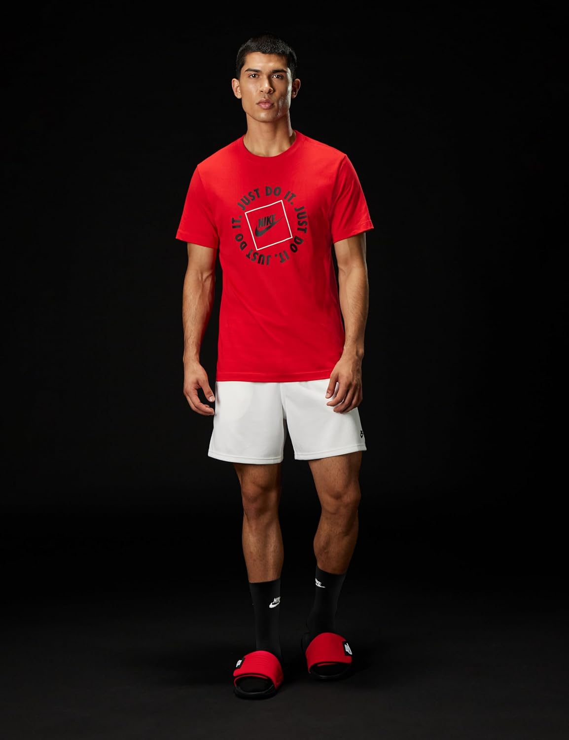 Nike Mens Sportswear Club T-Shirt (Just Do It Circle) - Image 3