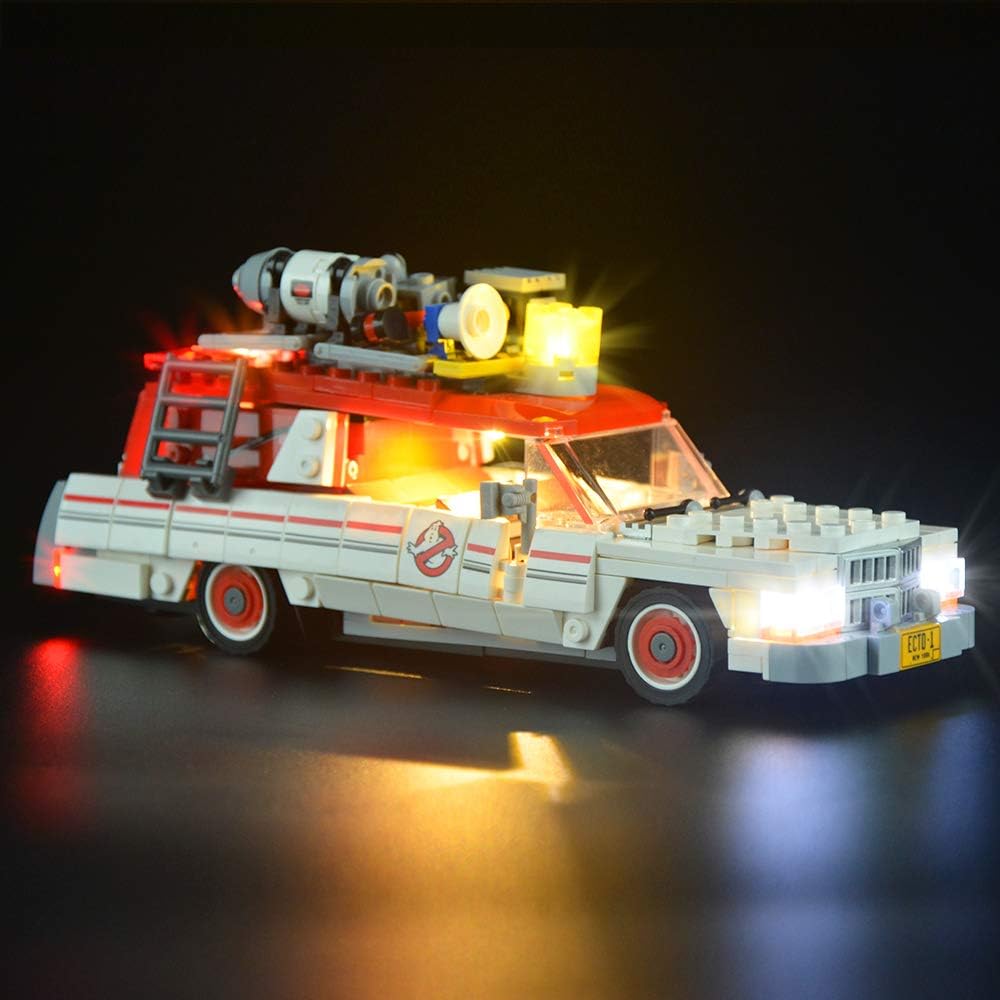 LIGHTAILING Light Set for (Ghostbusters Ecto-1 & 2) Building Blocks Model - Led Light kit Compatible with Lego 75828(NOT Included The Model)