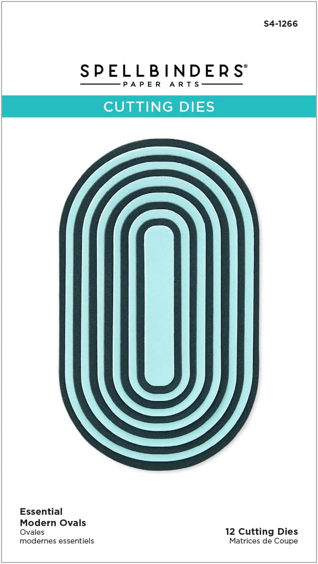 Essential Modern Ovals Etched Dies from The Sealed for Summer Collection, Metal, ONE