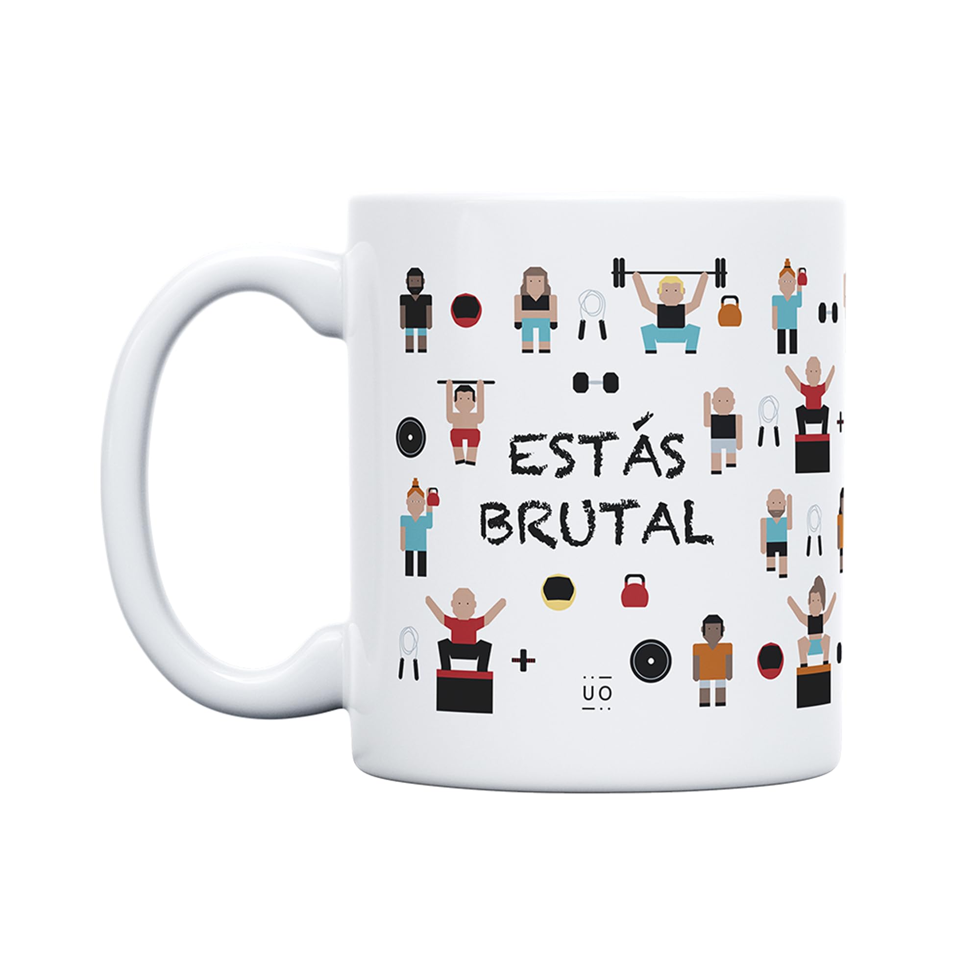 UO You're Brutal Gift Mug, 350ml Ceramic Round Mug, Christmas & Birthday Gift, Microwave & Dishwasher Safe
