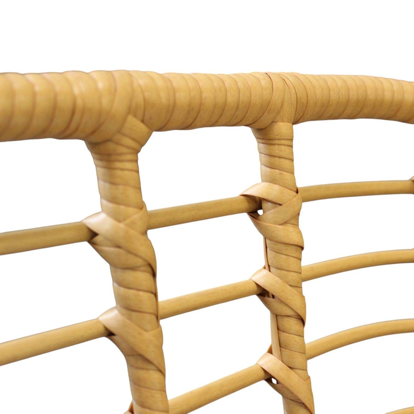 Milani Home - dondolo da giardino due posti in metallo con struttura, beige, per terrazzo e veranda