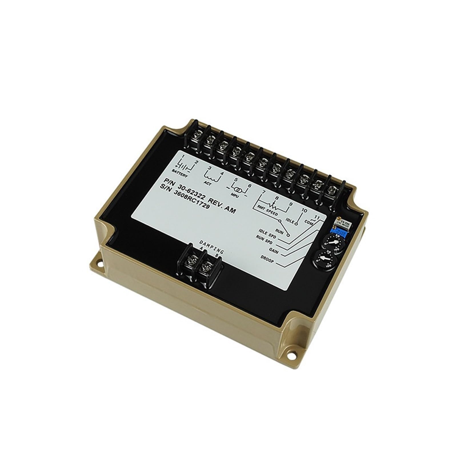3062322 płyta regulująca prędkość generatora akcesoria powolny start kontrola prędkości biegu jałowego elektryczna tablica regulacyjna elektroniczny regulator prędkości