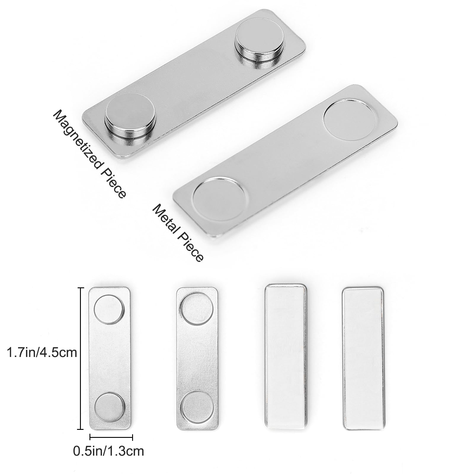 Colgador de cuadros magnético para pared, sistema para colgar cuadros y pósteres magnéticos, imanes de pared resistentes, diseño antideslizante - 4,5 x 1,3 cm (Paquete de 24)
