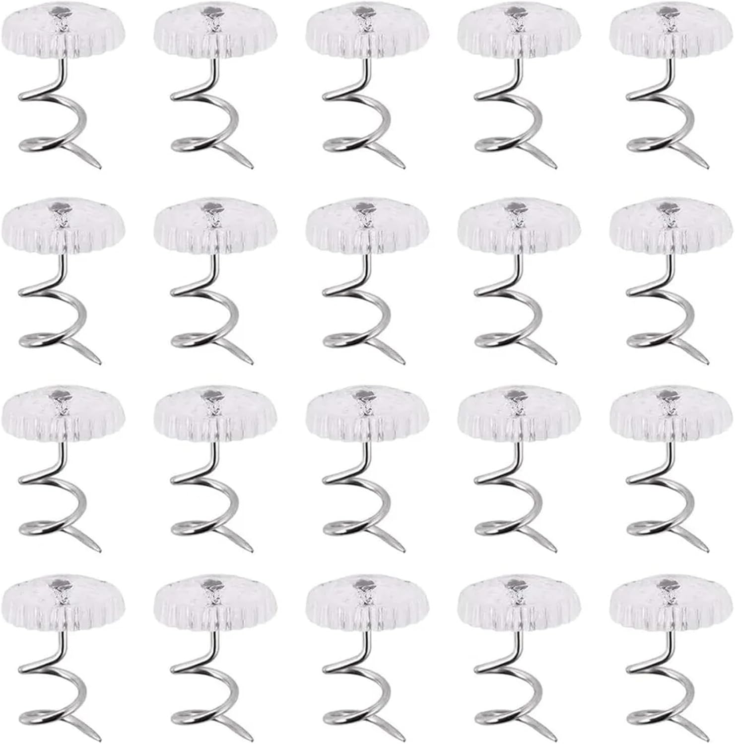 Upholstery Twist Pins 40-Pack Clear Head Twist Pins for Bed Skirt & Upholstery Slipcovers