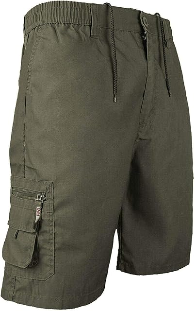 Mens Cargo Summer Shorts Cotton Plain Combat Pants Sizes M L XL XXL New