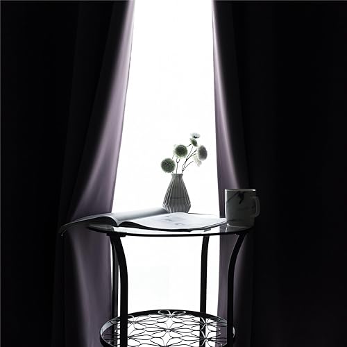 Vista 163 de Mangata Casa - Cortinas opacas para dormitorio, 2 paneles, cortinas térmicas para ventana, para sala de estar, cortinas que oscurecen. Azul marino